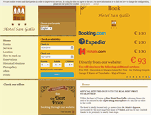Tablet Screenshot of hotelsangallo.com